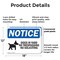Signmission Dogs In Yard No Trespassing OSHA Notice Sign, Plastic, 18in W x 12in L, 2PK OS-2PACK-NS-P-1218-L-11440 - alternate 7